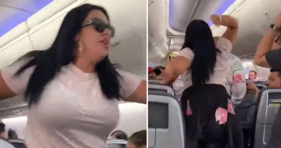 美航班机上女乘客暴怒掏电脑砸丈夫 你竟看别的女人！