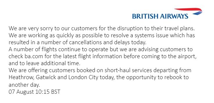 伦敦3机场IT系统故障 英航近300架次航班受影响-阿曼的空运