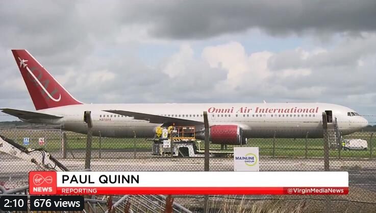 爱尔兰香农机场一客机失火 机场短暂关闭