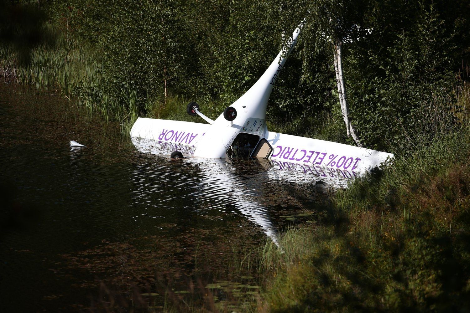 挪威首架电动飞机出现引擎故障：尴尬坠河
