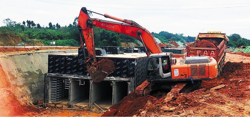 成都天府机场北一线道路和综合管廊工程全速推进-香港国际空运