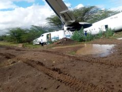肯尼亚一架福克50飞机起飞时冲出跑道 数名乘客受伤-国际货代公司
