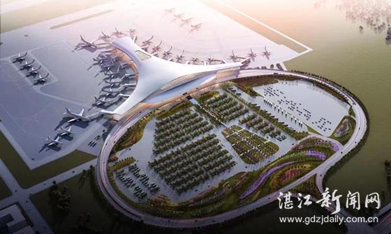 广东湛江新机场开工，是全国唯一在地级市建设的省会标准机场