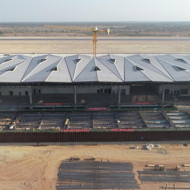 土耳其的国际快递-赞比亚恩多拉国际机场航站楼正式封顶