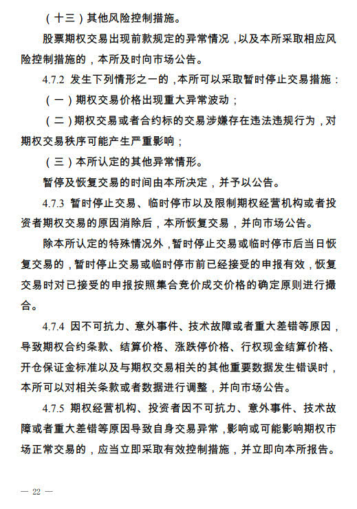 深交所：期权合约标的应满足5大条件