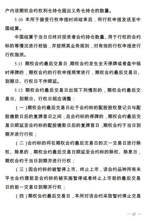 深交所：期权合约标的应满足5大条件