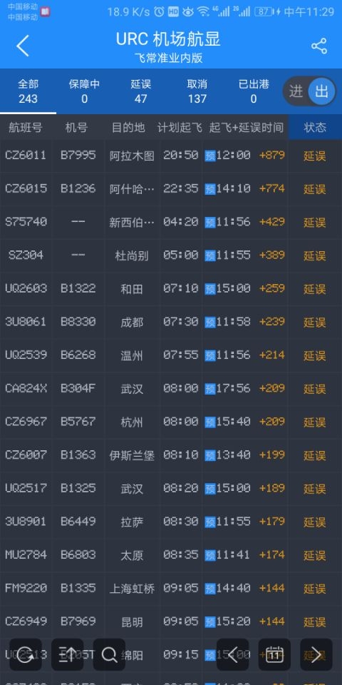 国际快递价格-
深圳空运-乌鲁木齐机场通行能力下降70% 无进出港航班（附图）