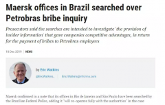 海运费在线查询-马士基卷入贿赂丑闻！（附图）