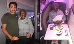伊朗的空运价格国际航班男子把头等舱让给88岁老太太 自己坐经济舱7小时