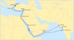 海运费在线查询-地中海航运新推地中海东至印度IMED航线