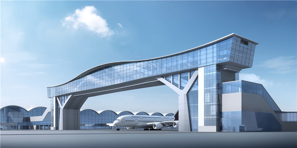 全球最长机场禁区行人天桥 香港机场天际走廊年中建成
