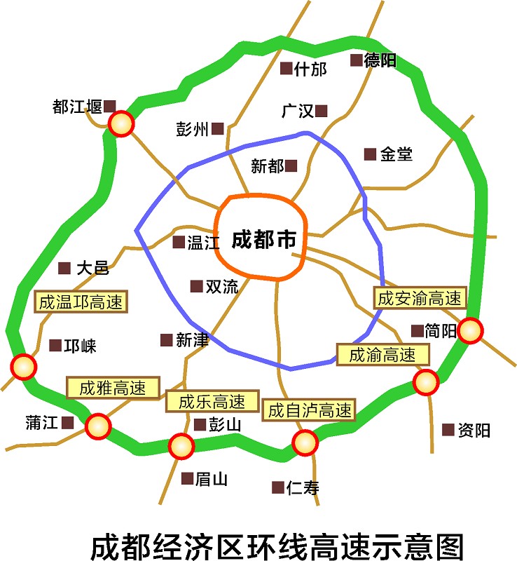 欧洲国际空运-成都平原城市群迎经济区环线高速公路便捷新通道