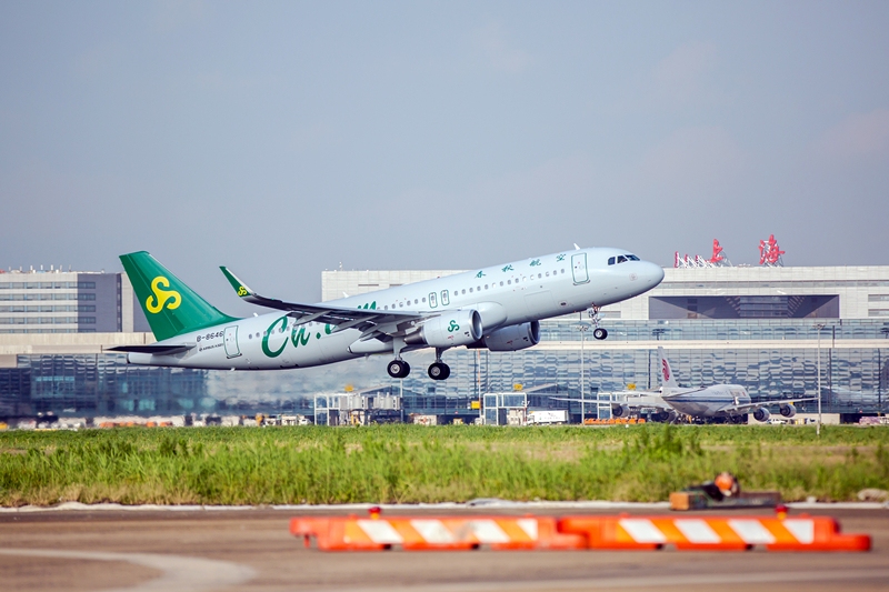 春秋航空1月客座率同比减少7.85%