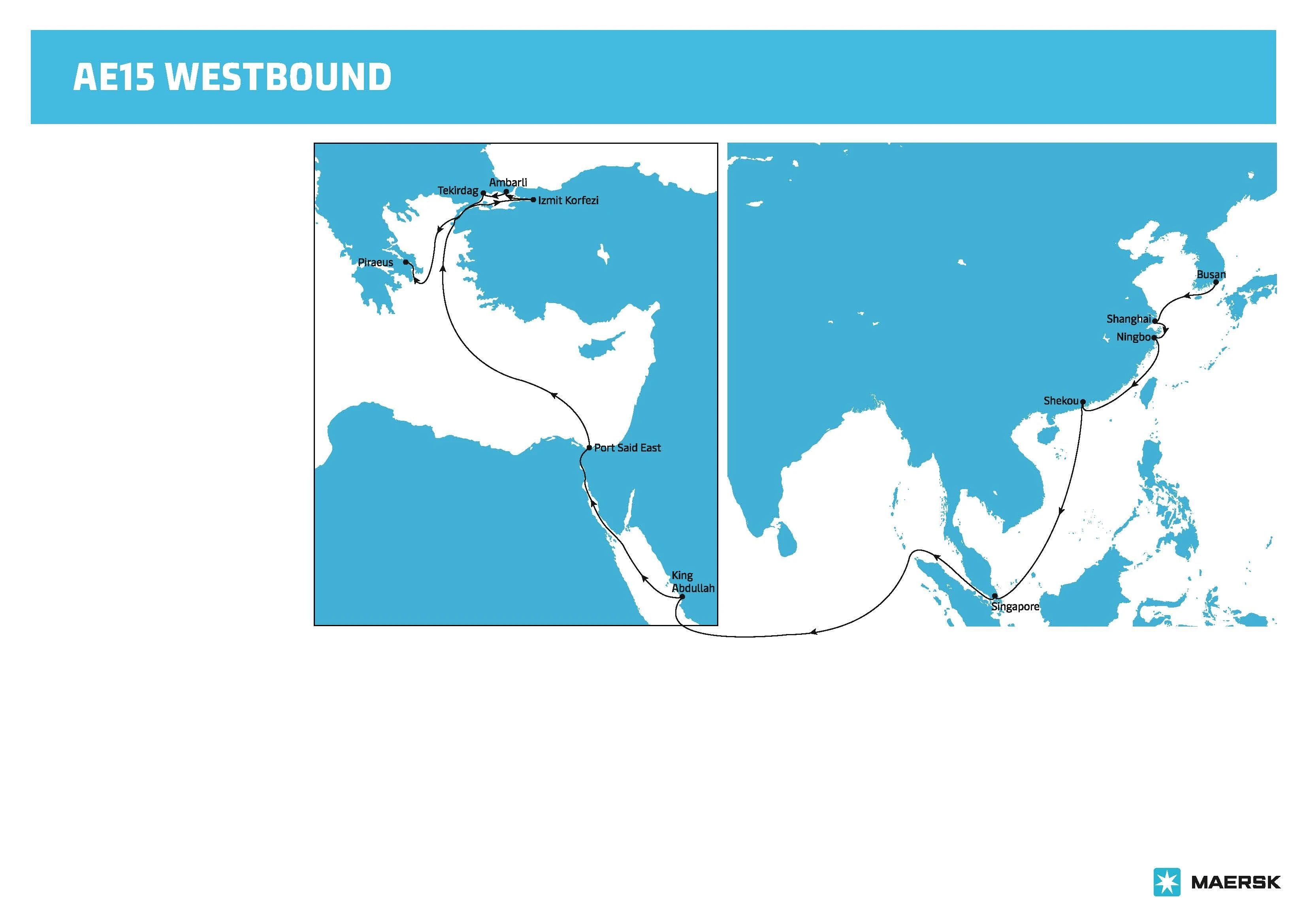 马士基优化跨太平洋航线及欧洲航线网络，进一步提升准班率