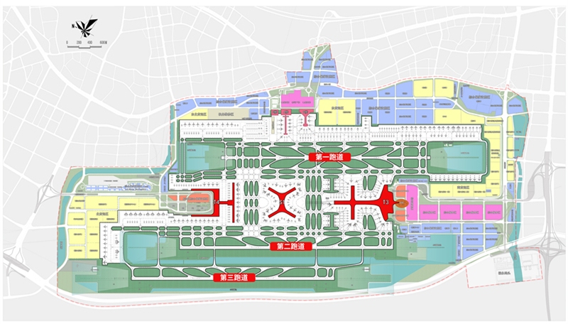 深圳机场新一期扩建工程包括卫星厅、三跑道、T4航站楼等多个重点项目   深圳机场供图