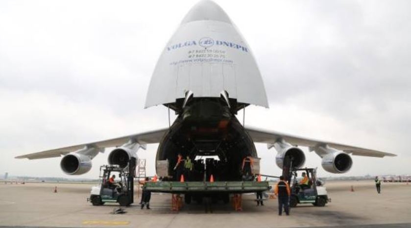 超级巨无霸AN-124来广州了！一次运384万个口罩飞往塞尔维亚