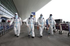 杭州国际空运运价表武汉天河机场今日进行封闭式卫生防疫消杀