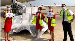 国际快递价格维珍航空从中国运回口罩、呼吸机等物资