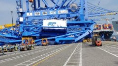 南美国际空运-一大型集装箱船撞塌桥吊后与另一箱船相撞将挂靠多个中国港口