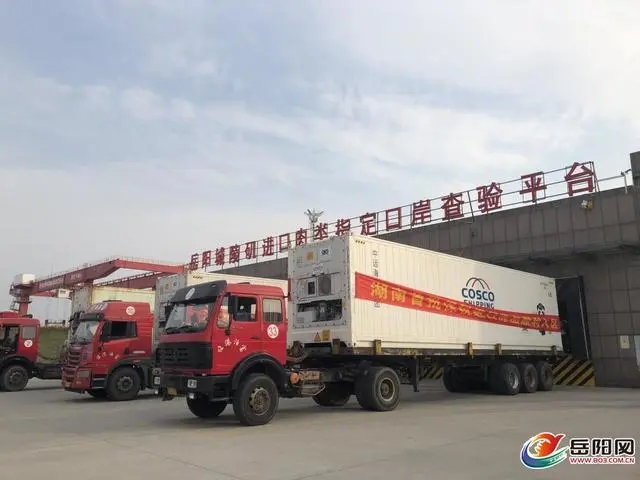 宁波海运费最新进口80吨猪肉冻品进入保税仓储——标志着城陵矶综保区打造进口保税冻品集散中心取得突破性进展
