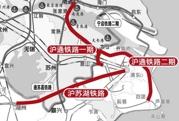 江苏2条铁路接入上海机场