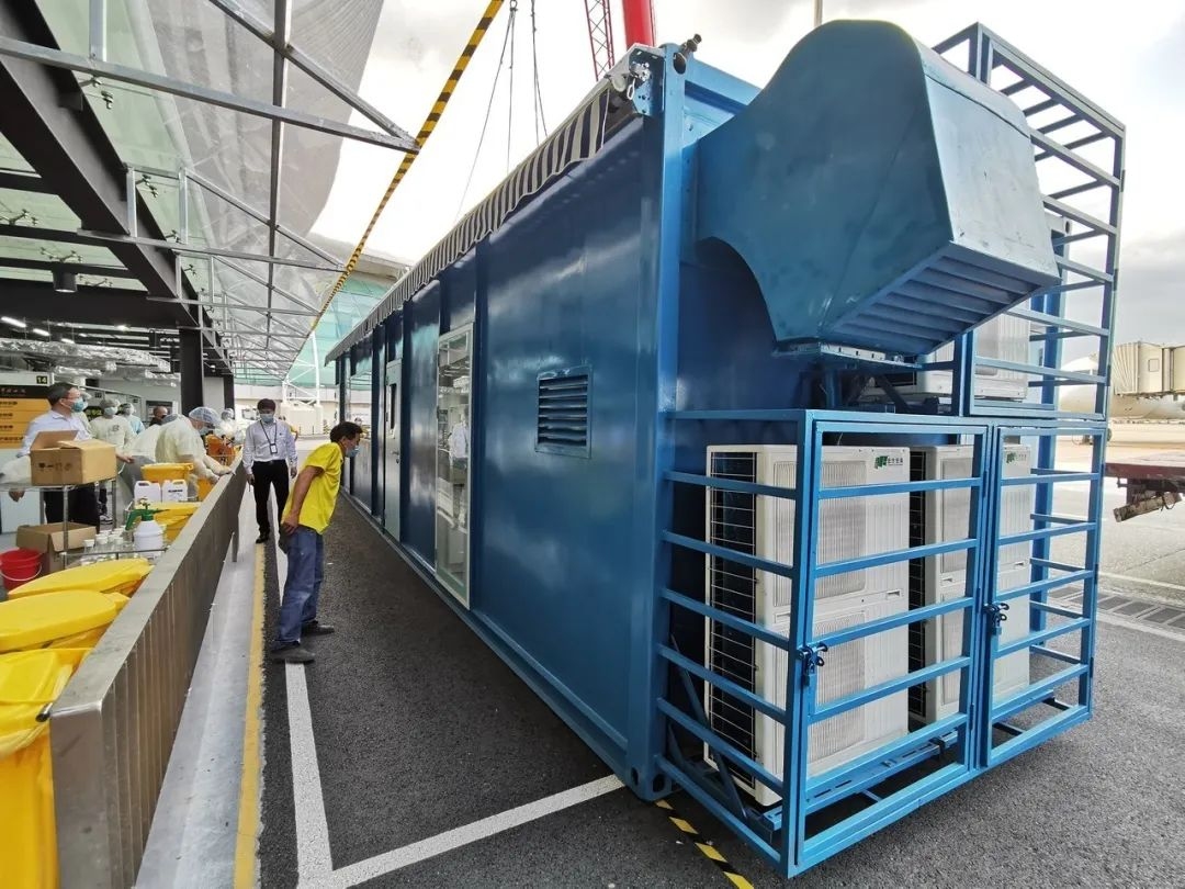 全国首创的“移动式一体化生物安全方舱”助力白云机场织密防控网