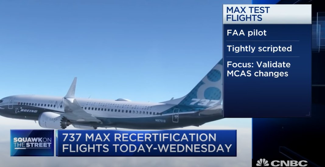 复飞关键一步！737MAX完成首日适航认证飞行