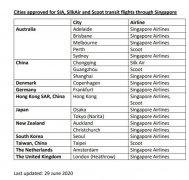 搭乘新加坡航空集团（含新航、胜安航空、酷航）航班在新加坡转机
-挪威空运