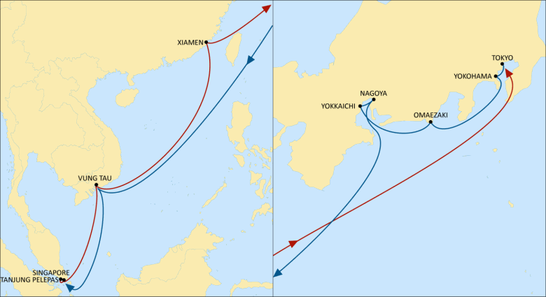 MSC将于7月21日从新加坡港口开始使用TG雅典娜集装箱船提供更新后的Malyndo服务
-白俄罗斯