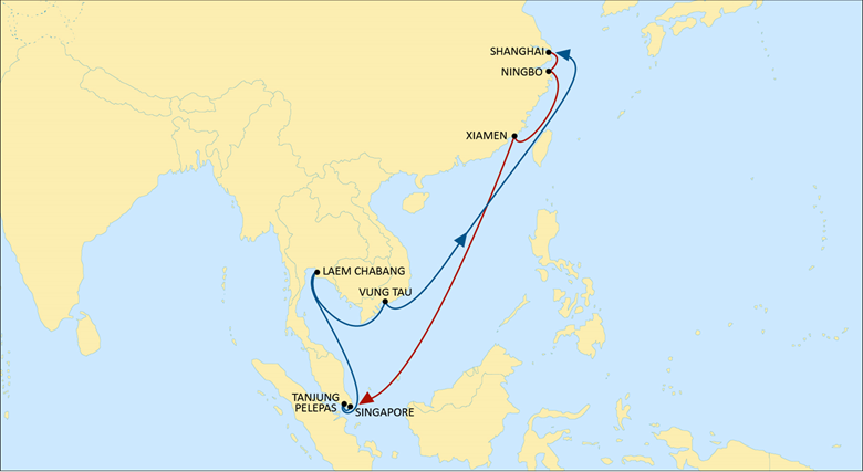 MSC将于7月21日从新加坡港口开始使用TG雅典娜集装箱船提供更新后的Malyndo服务
-白俄罗斯