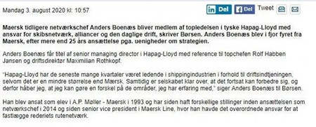 Anders Boen s离开了马士基
-杭州国际空运运价表