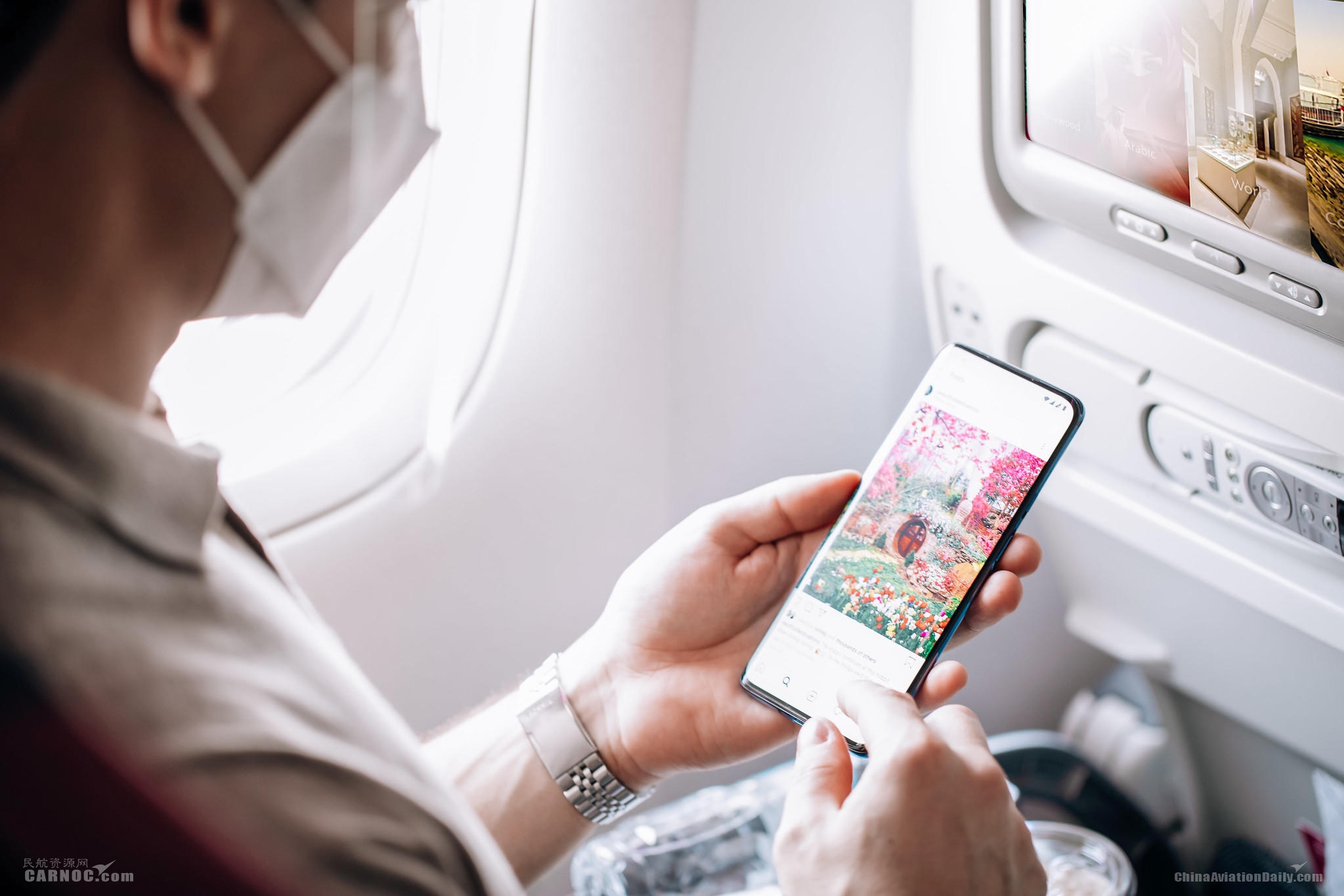 卡塔尔航空超级WiFi
卡航供图