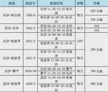 航班号为：JR1567/8
-空运查询