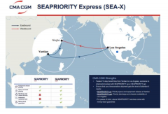 <b> SEA-X航线的挂靠港序图 SEA-X航线的挂靠港序为：宁波、盐田、洛杉矶、宁波
-智</b>