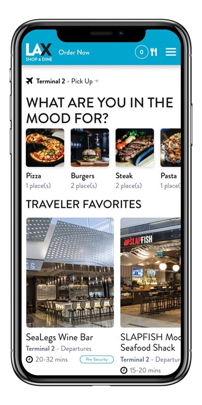 洛杉矶机场与Grab公司合作，通过手机app为旅客提供无接触式餐食预定及递送服务。