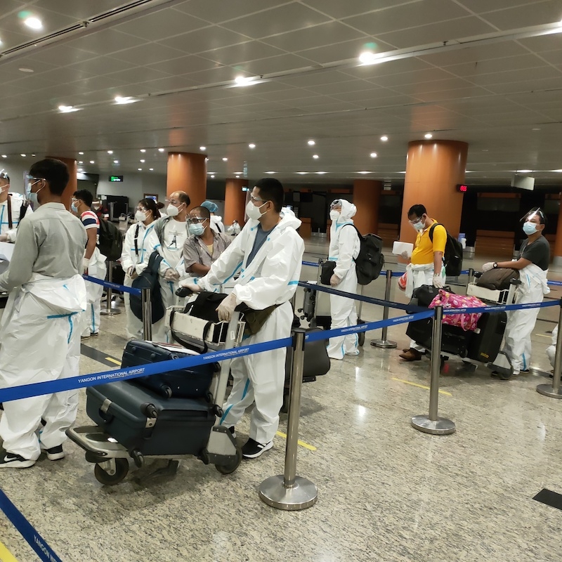 缅航仰光-成都航班顺利完成国家“紧急状态”后首飞554277_ 缅航仰光-成都航班顺利完成国家“紧急状态”后首飞