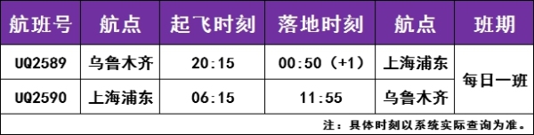 往程航班号为UQ2589
-国际海运
