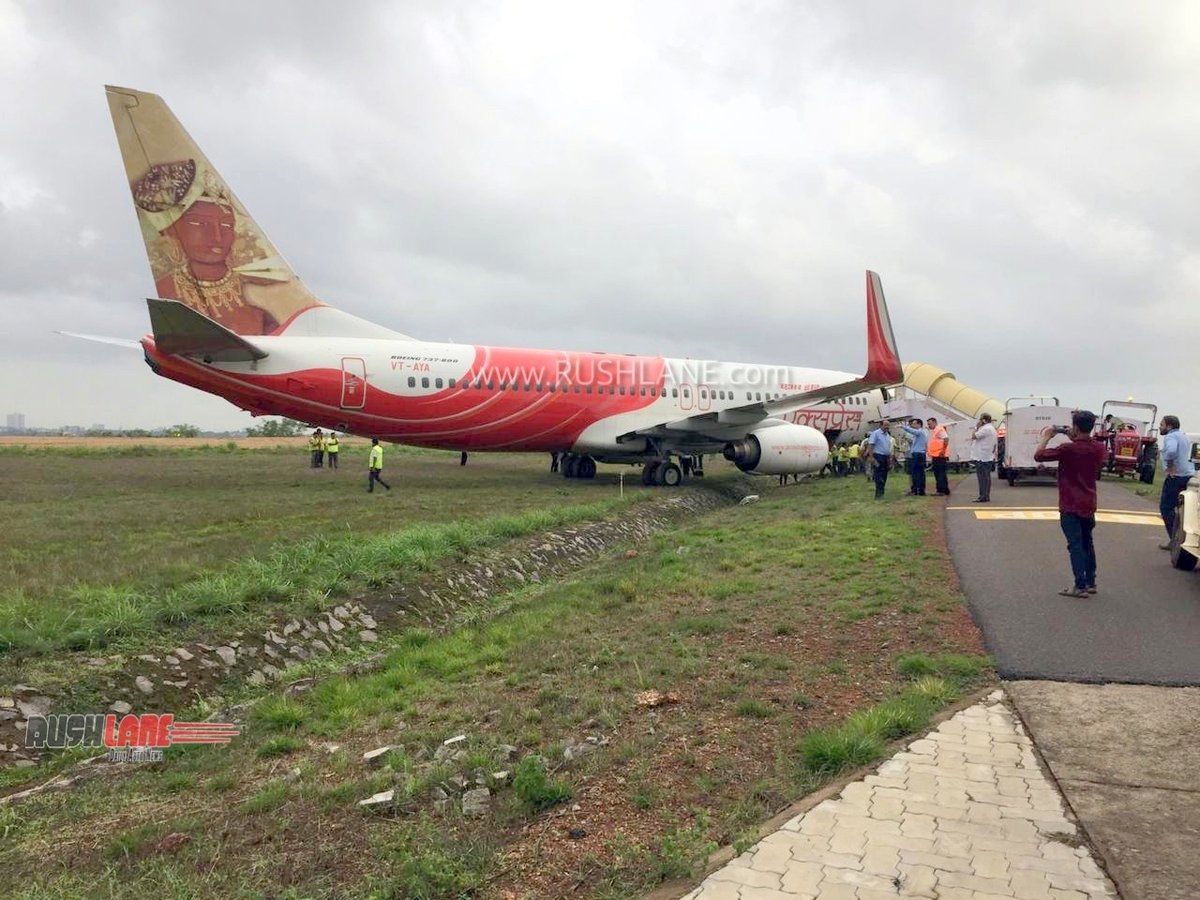 印度快运航空一客机冲出跑道 183名乘客成功脱困